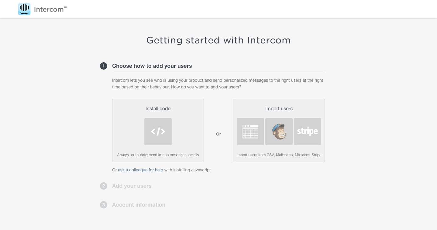 Get started with Intercom