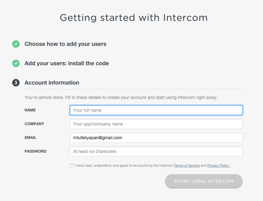 Intercom - Getting Started